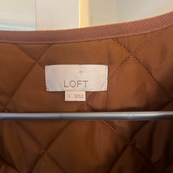 LOFT Brown Quilted Jacket - Picture 5 of 6